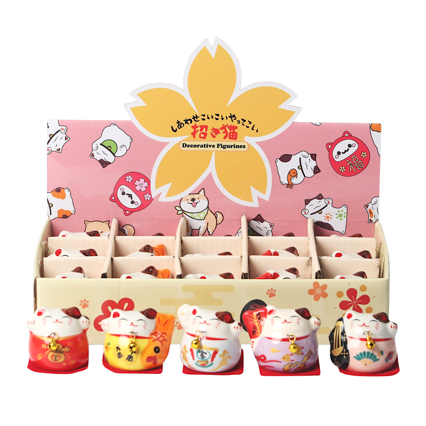 Maneki Neko Lucky Ceramic Cat Figurine