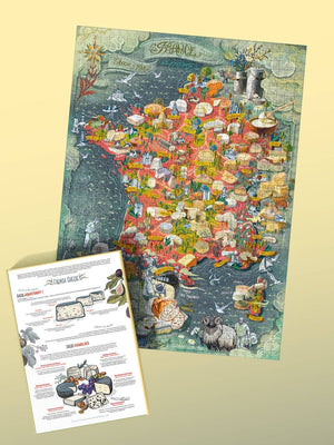 Water & Wines - Cheese Puzzle - France