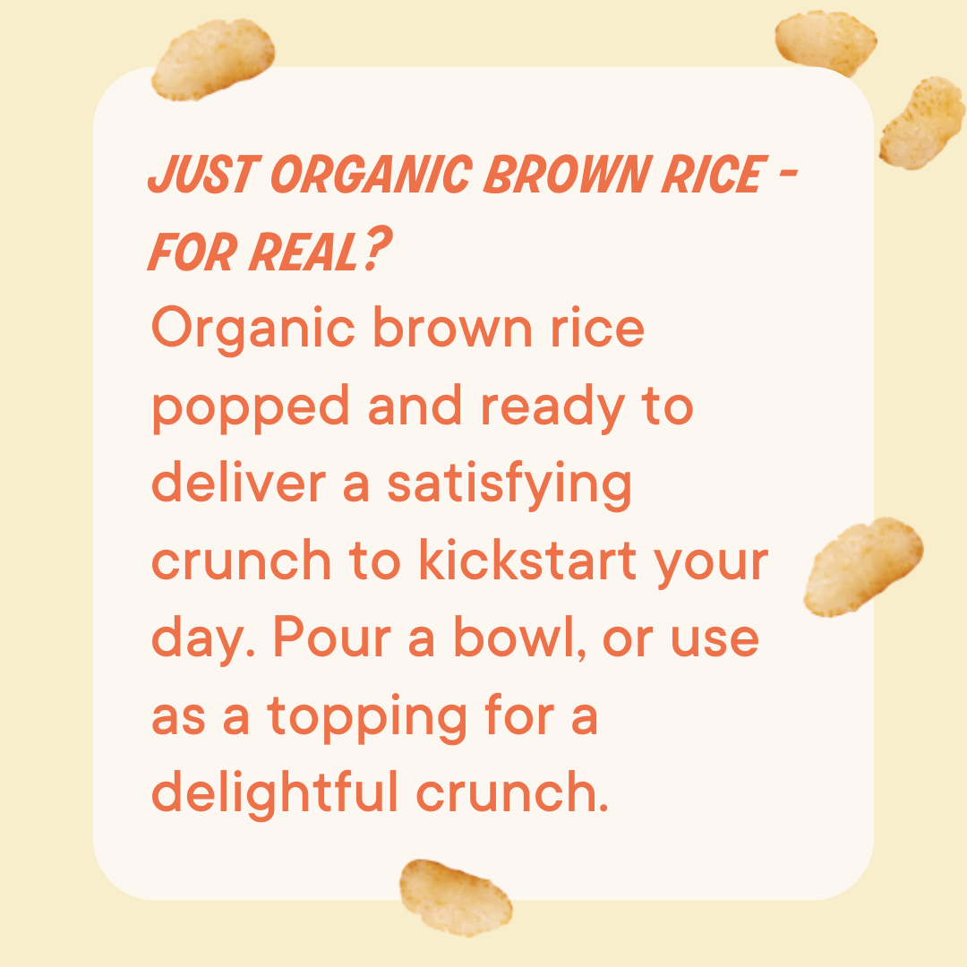 The Real Cereal Company Organic Rice Crisps