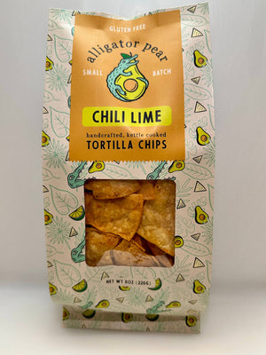 Alligator Pear Foods Chili Lime Tortilla Chips, 6oz