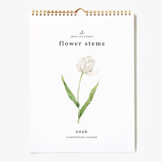 emily lex studio 2026 Flower Stems Calendar