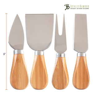 Totally Bamboo - 4-Piece Cheese Tool Set