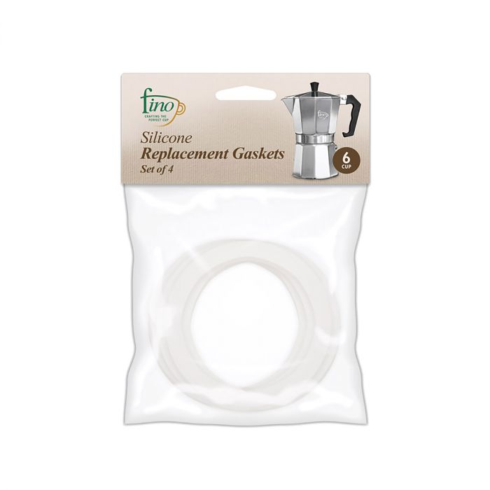 Fino Espresso Maker Gasket Replacement 6 Cup - 4 PC