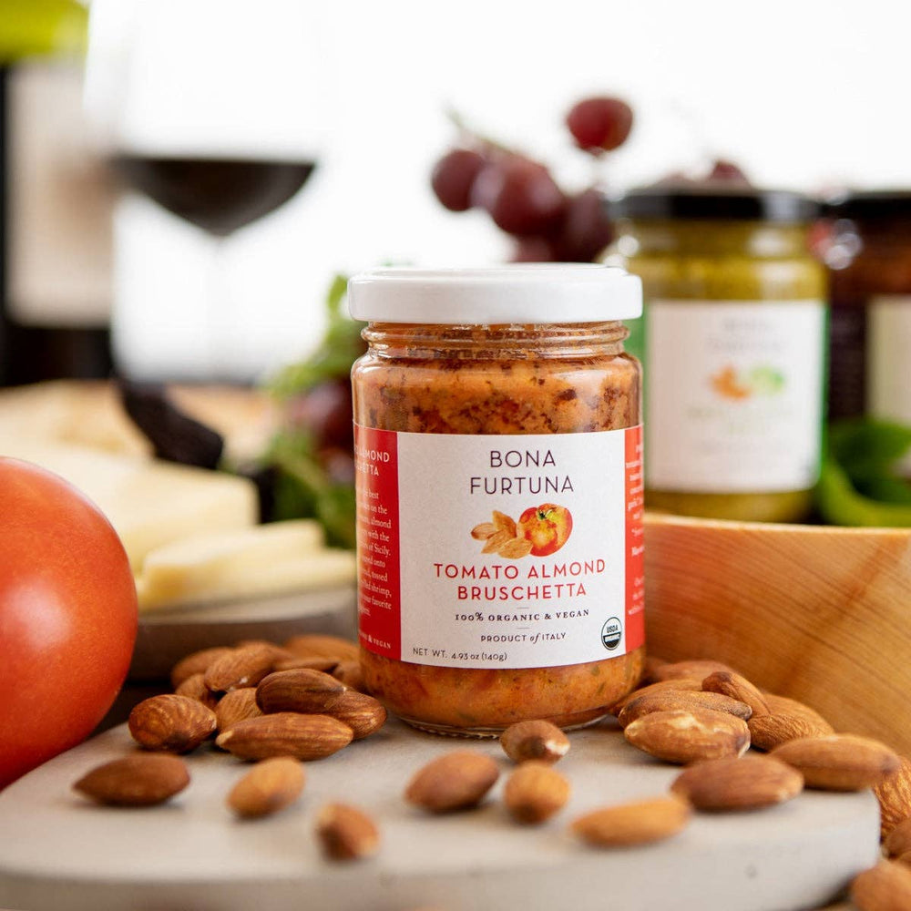 Bona Furtuna Organic Tomato Almond Bruschetta