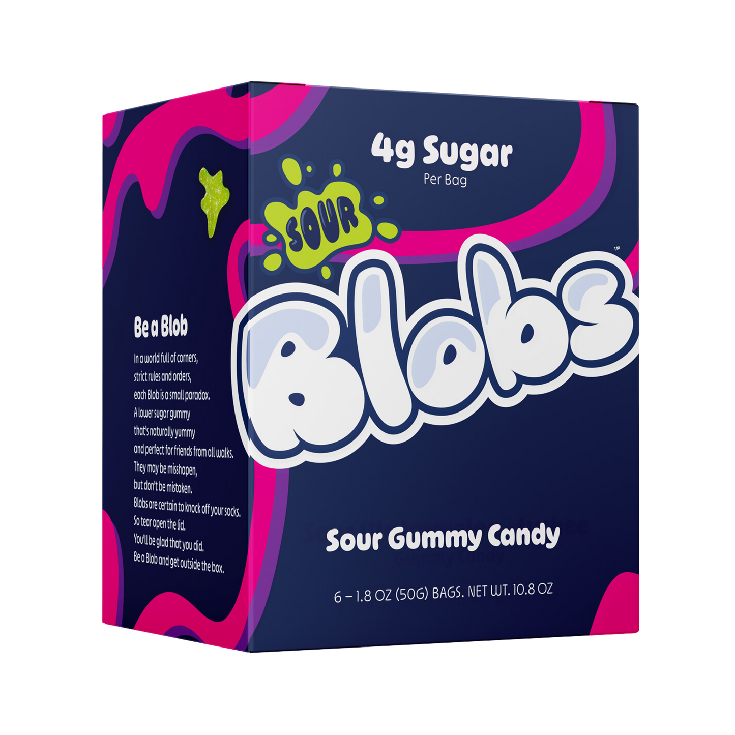 Blobs Low Sugar Mixed Sour Gummy Candy