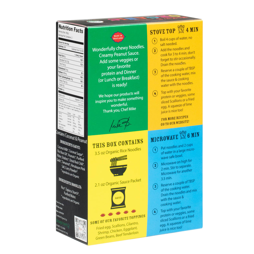 Mike's Organic Curry Love Thai Peanut Sauce Noodle Kit