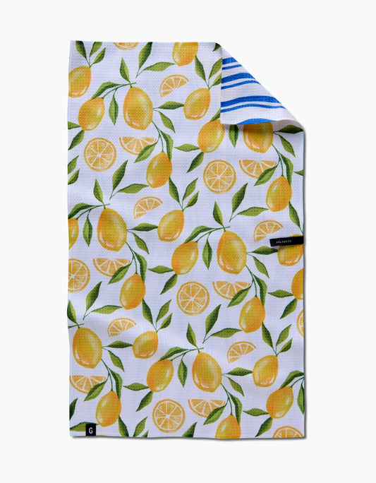 Geometry - Lemon Bliss Double Sided Tea Towel