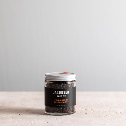 Jacobsen Salt Tellicherry Peppercorns, 3oz