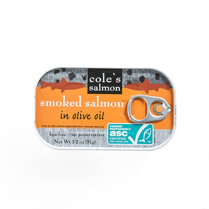 Cole's Seafood - Patagonian Smoked Salmon Fillet in Extra Virgin Olive Oil