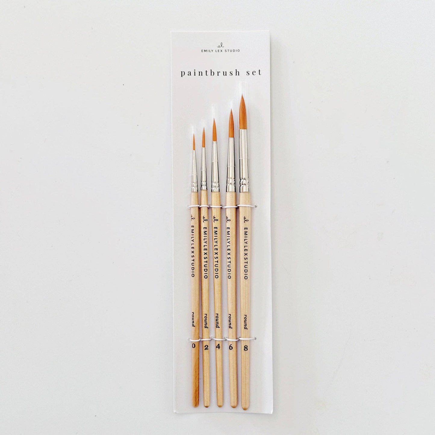 emily lex studio Watercolor Paintbrush Set of Five
