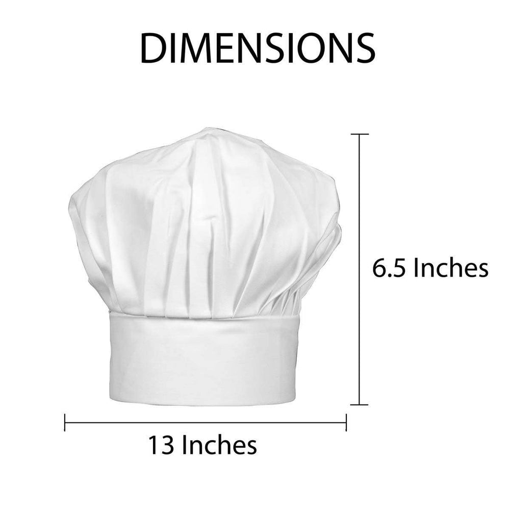 Adult Chef's Hat, Heavyweight Cotton Twill