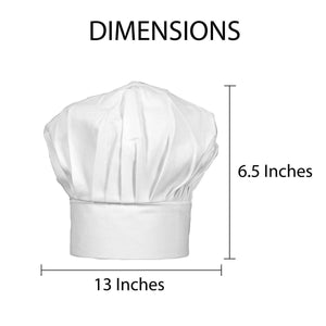 Adult Chef's Hat, Heavyweight Cotton Twill