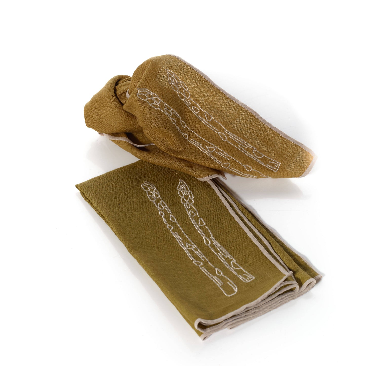 MÆGEN Linen Blend Asparagus Napkins, Set of 2