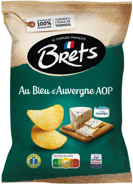 Brets Potato Chips Blue Cheese from Auvergne