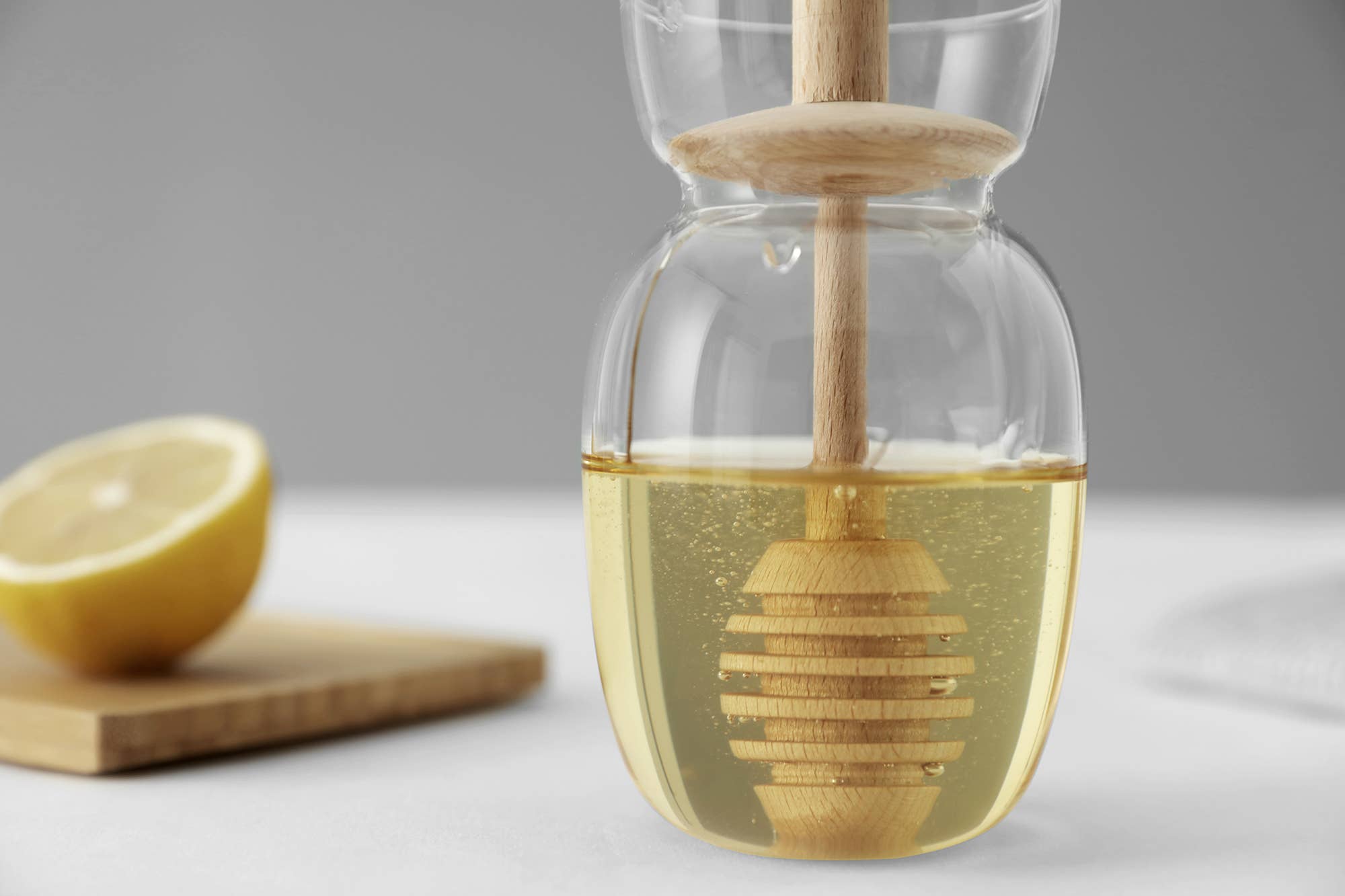 VIVA Scandinavia Handmade Glass Honey Jar