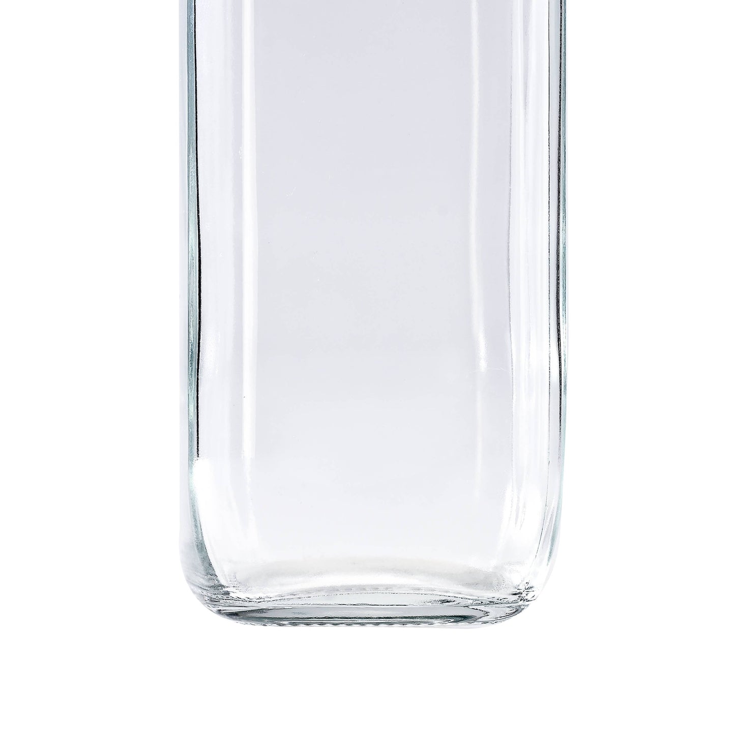 Fox Run Square Glass Milk Bottle, 16.9 oz