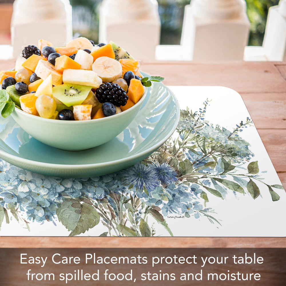 Bohemian Blue Reversible Rectangular Plastic Placemat