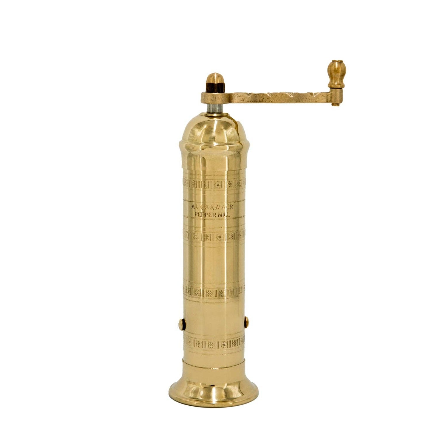 The Original Brass Greek Pepper Mill, 8”