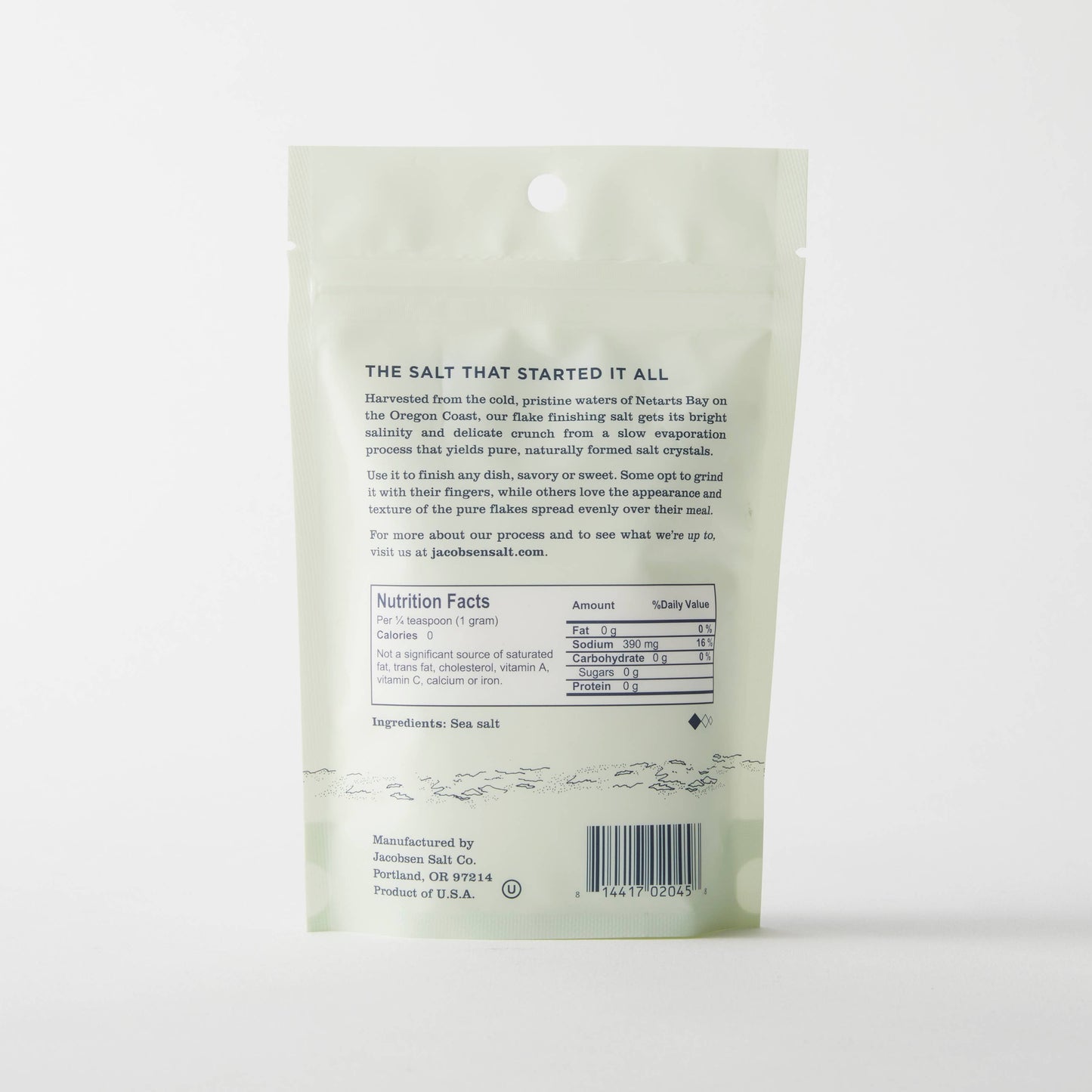 Jacobsen Salt Pure Flake Sea Salt, 4 oz bag