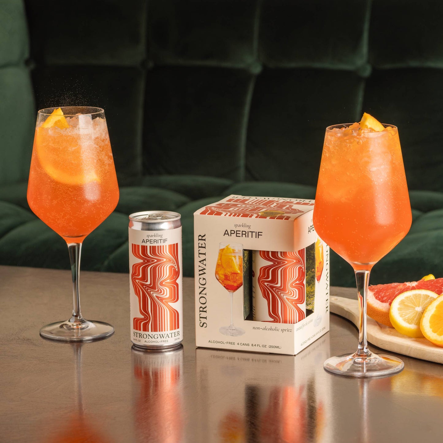 Strongwater Sparkling Aperitif NA Aperol Spritz, 4 Pack