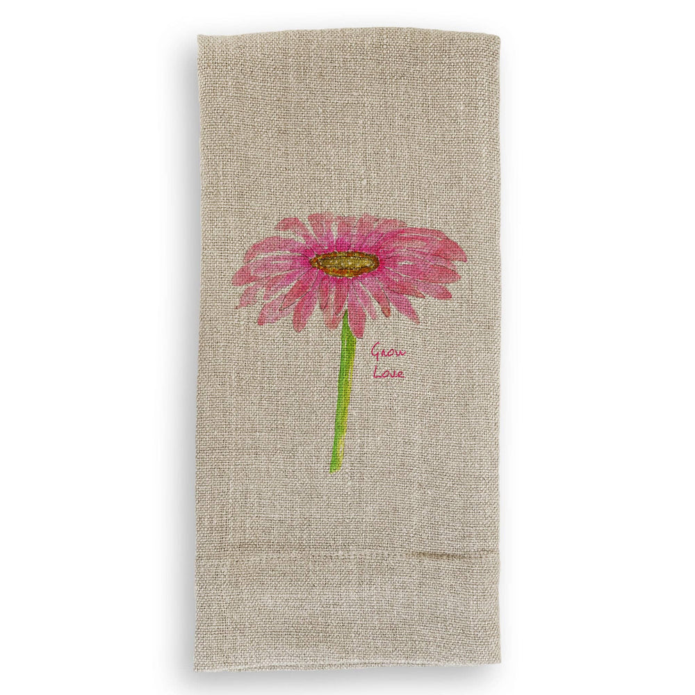 
            
                Load image into Gallery viewer, Grow Love Zinnia Dishtowel
            
        