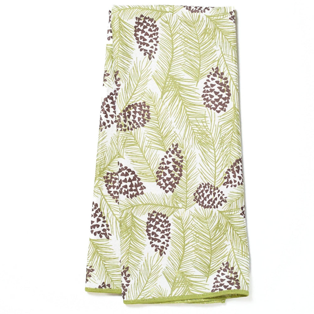 Once Again Home Anywhere Reversible Towel -  KN Greens Pine