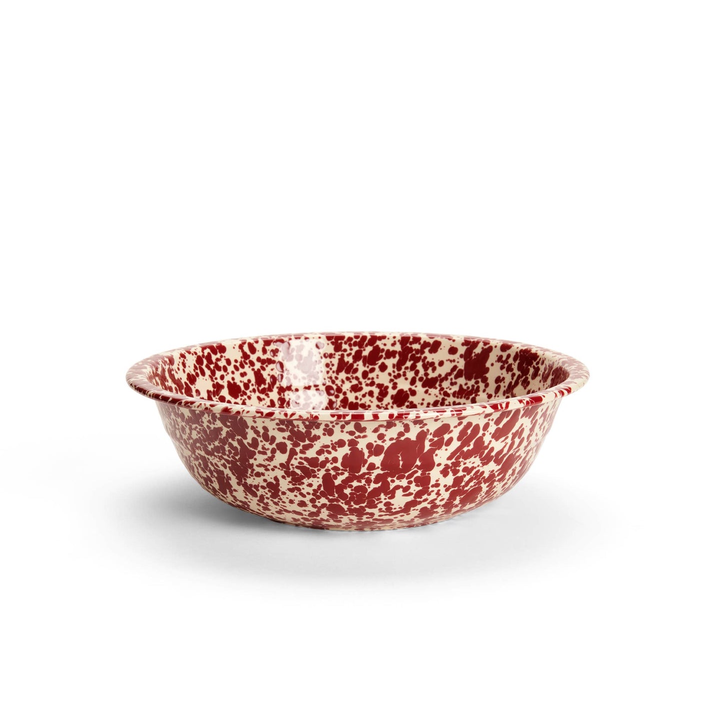 Crow Canyon Home Splatterware Enamelware Small Basin 4 qt, 12.25"