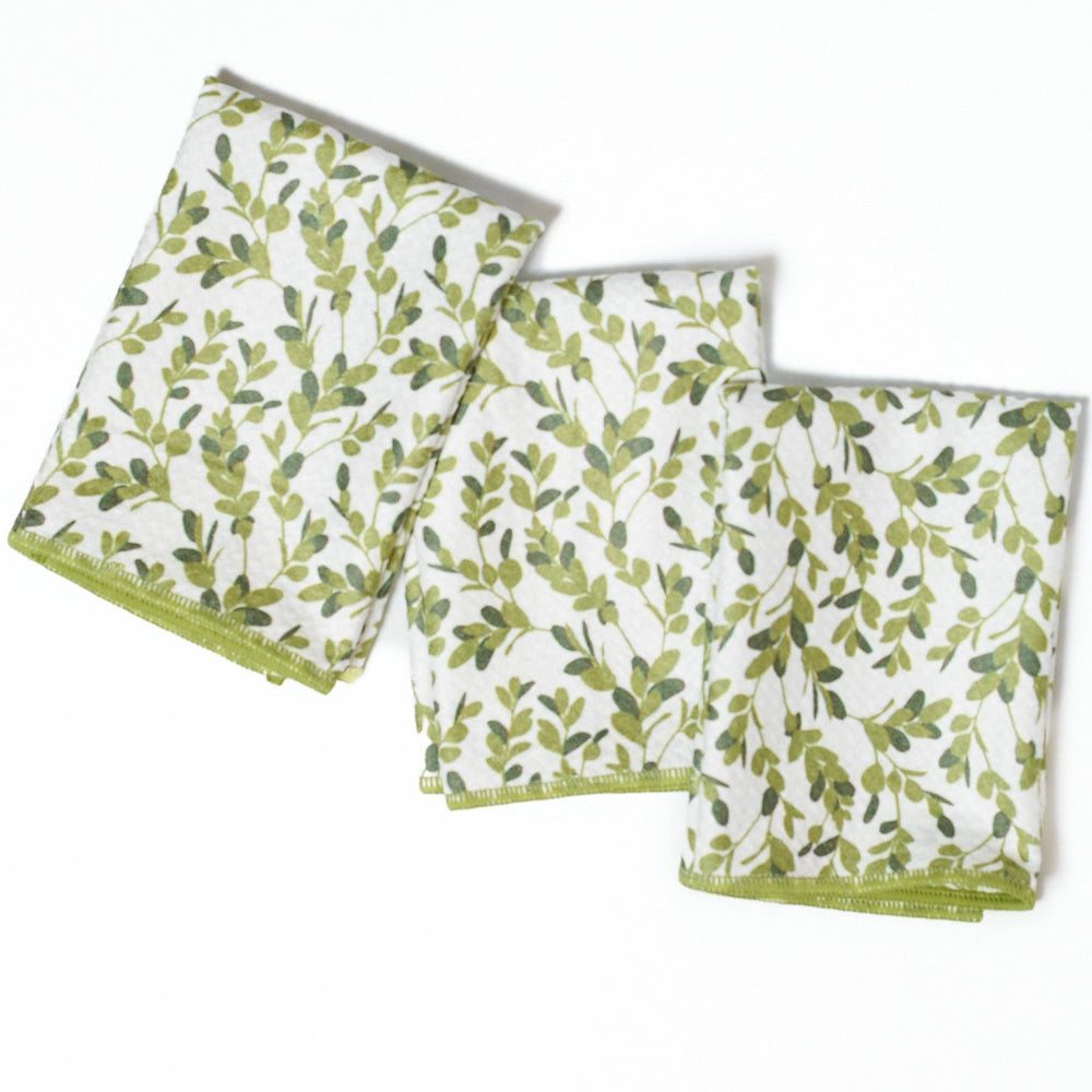 Once Again Home Mighty Mini Reversible Towel - KN Greens, Set of 3