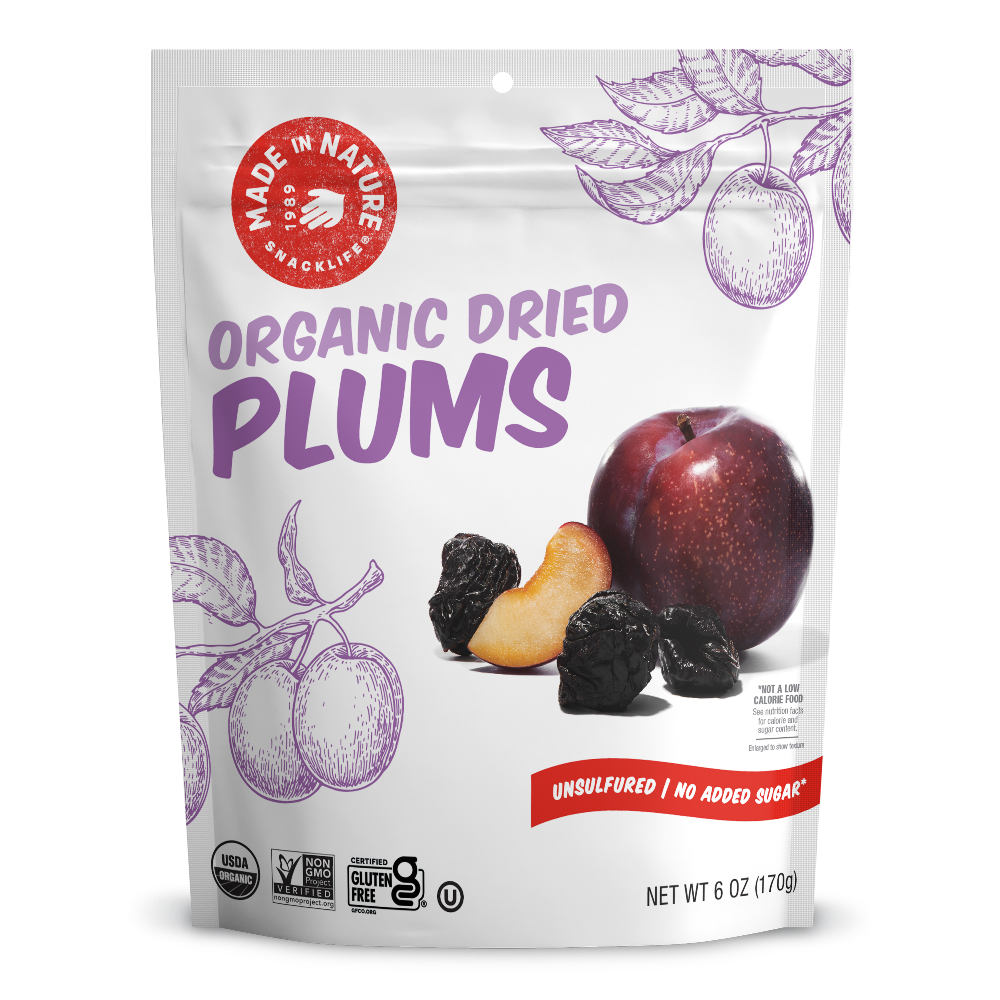 Made In Nature Dried Plums, 6oz