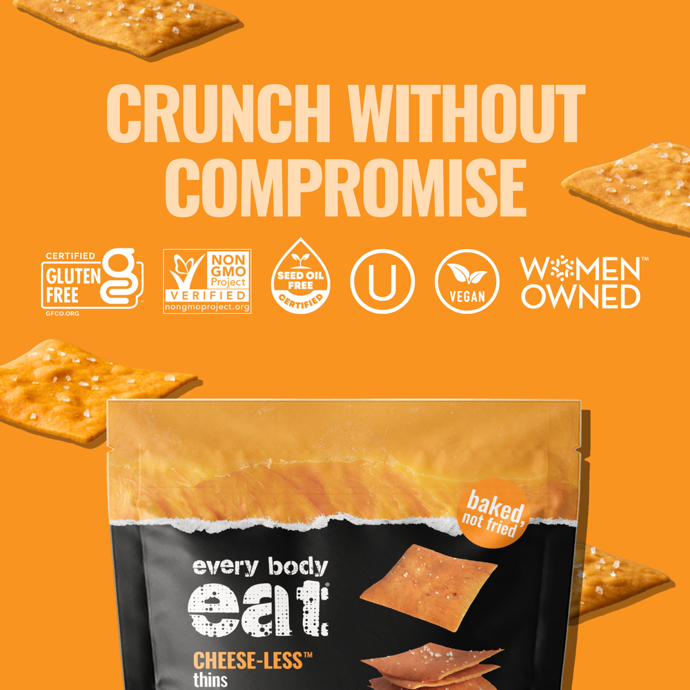 Every Body Eat® Cheese-Less Snack Thins, 4oz