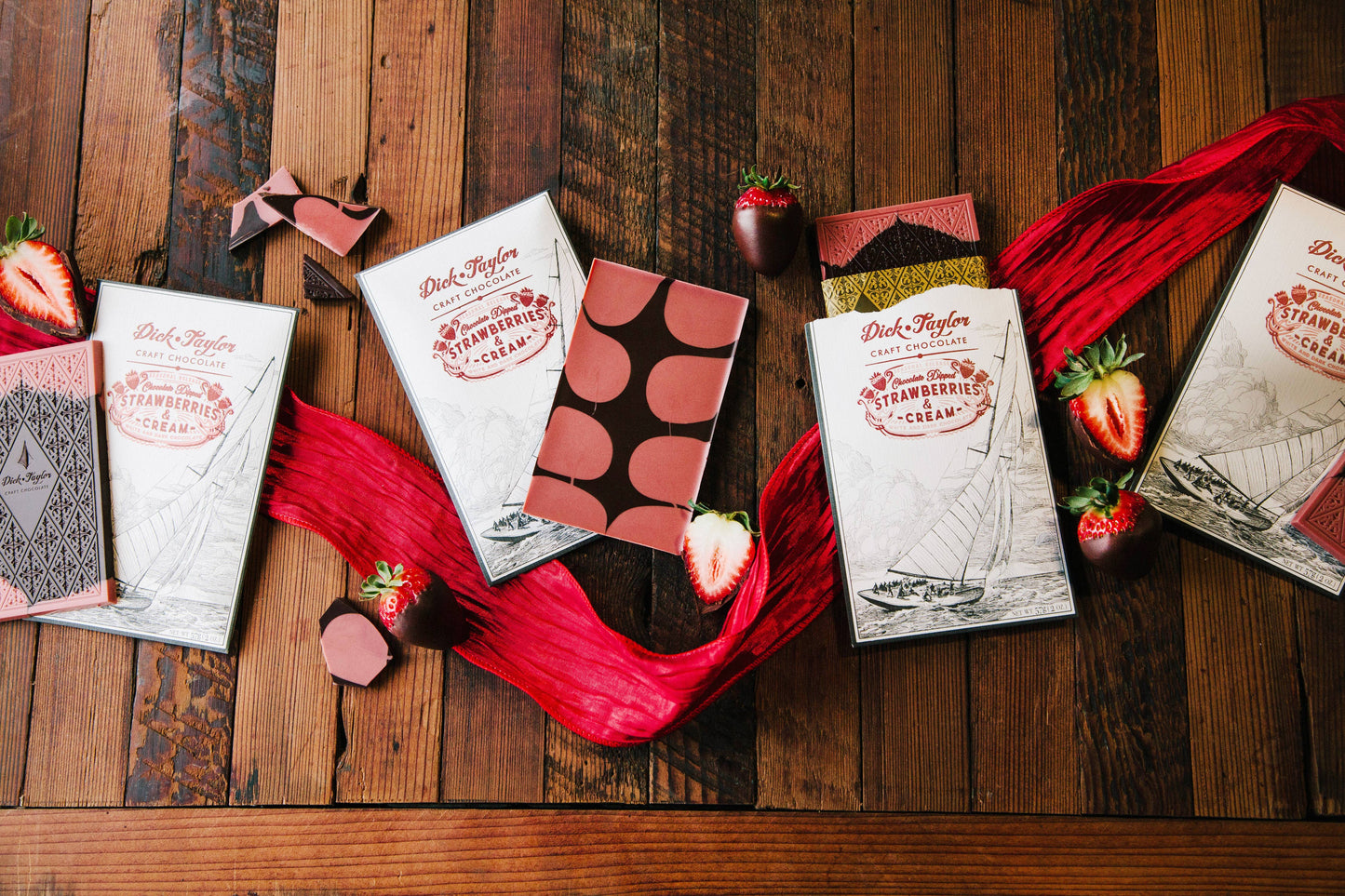 Dick Taylor Craft Chocolate Chocolate Dipped Strawberries & Cream