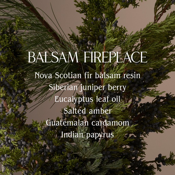 Homecourt Holiday Limited Edition Balsam Fireplace Candle