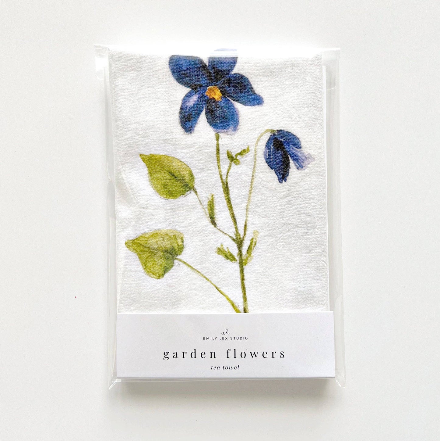emily lex studio Garden Flowers Tea Towel