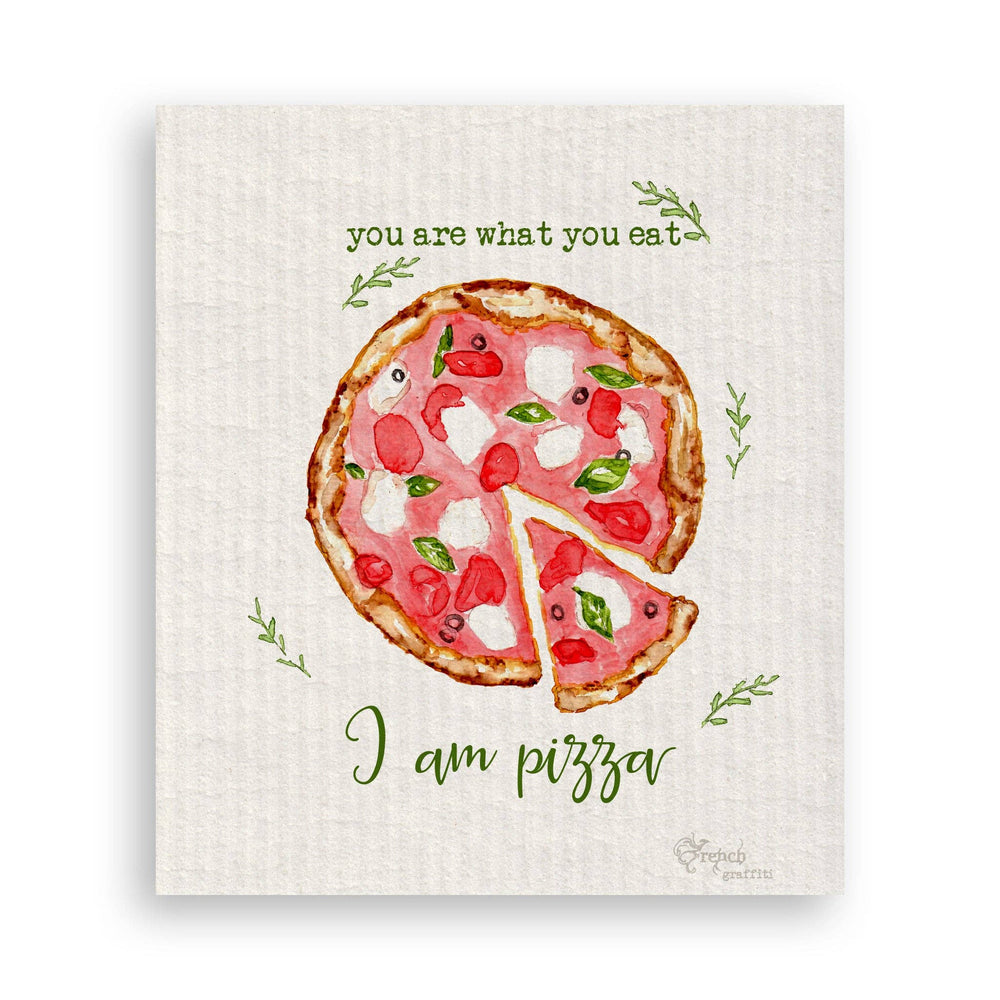 I Am Pizza Dishtowel