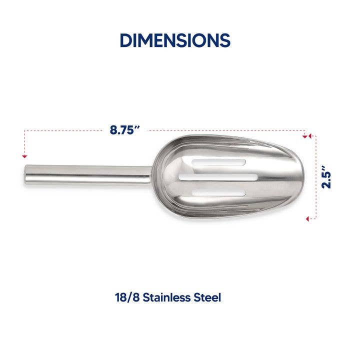 HIC - Harold Import Co. - HIC Kitchen Slotted Ice Scoop