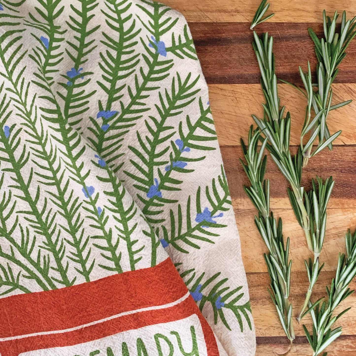 The Neighborgoods Rosemary & Fig Tea Towel, Set of 2