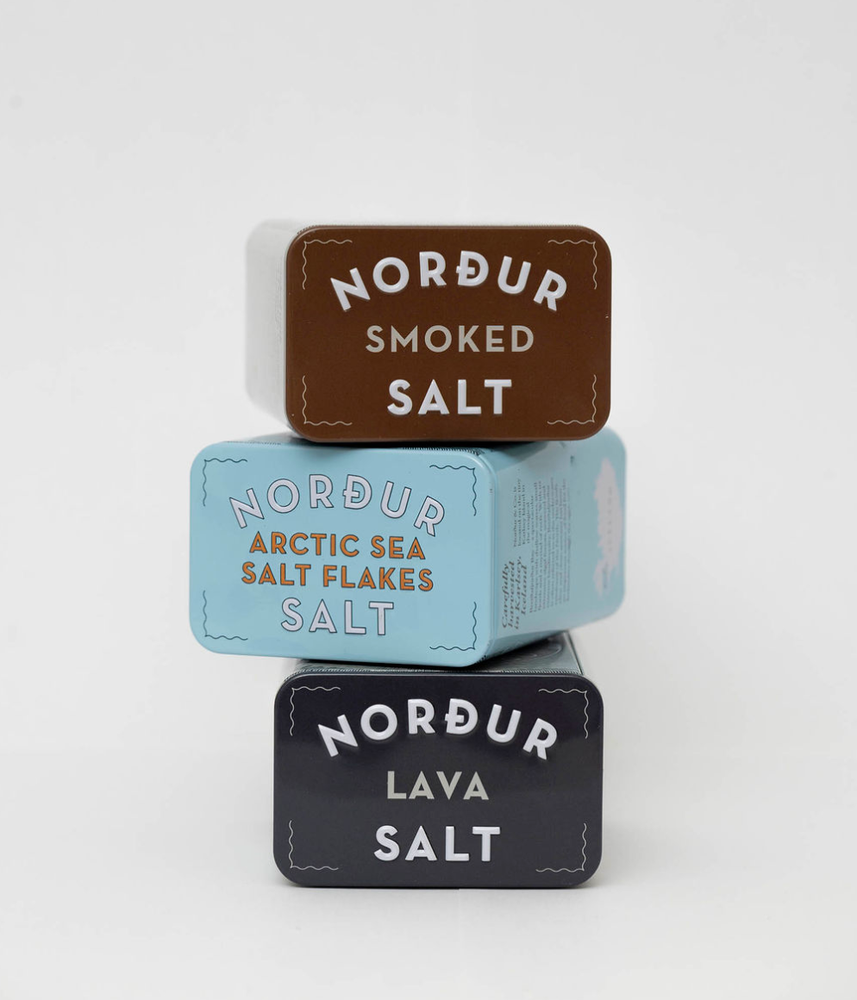 Nordur Salt Sea Salt Lava Tin, 3.5 oz