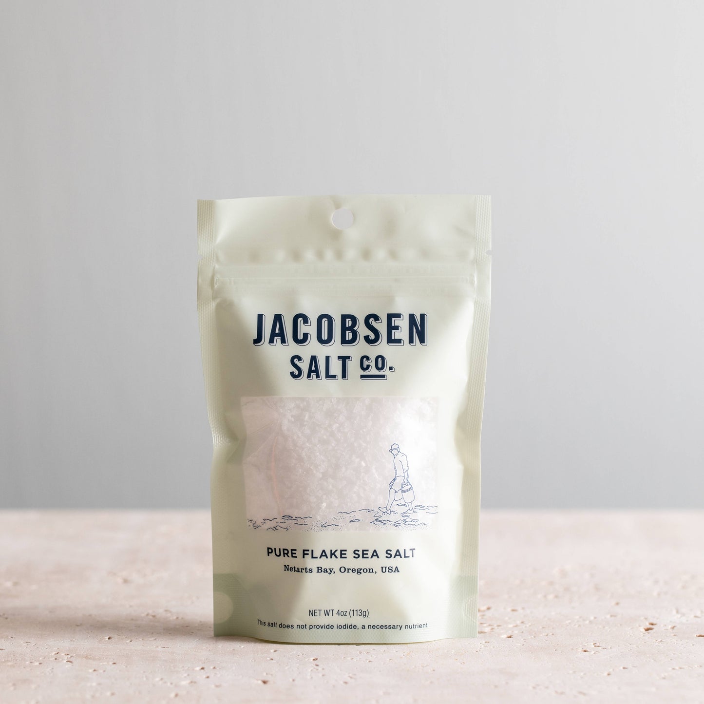 Jacobsen Salt Pure Flake Sea Salt, 4 oz bag