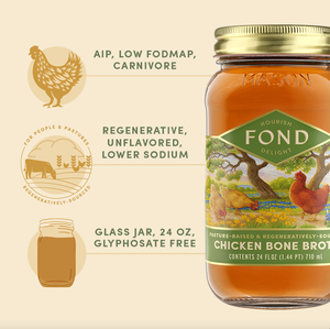 Fond Bone Broth Regenerative Pasture-Raised Chicken Bone Broth, 24oz