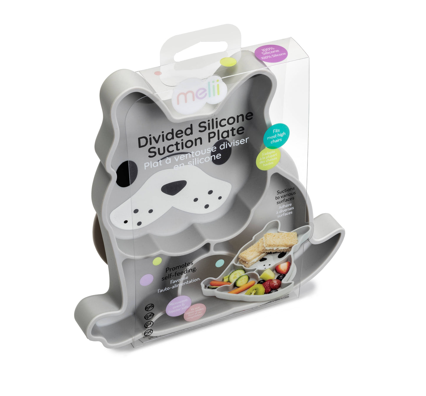 melii Divided Silicone Suction Plate