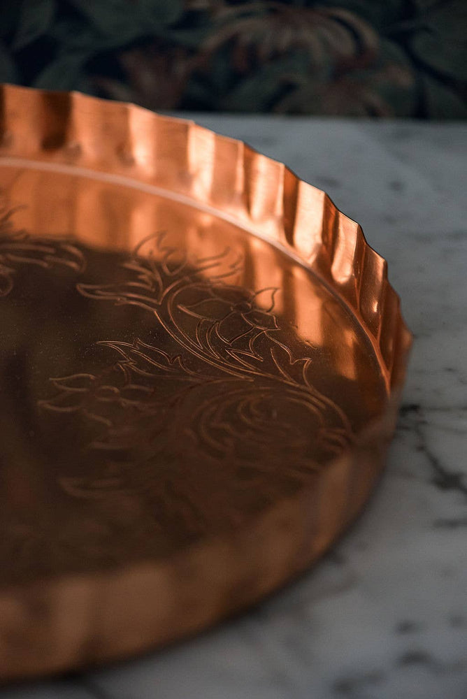 Galley and Fen - Copper Embossed Serving Tray