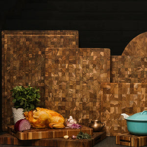 Teakhaus Butcher Block Medium with Juice Canal