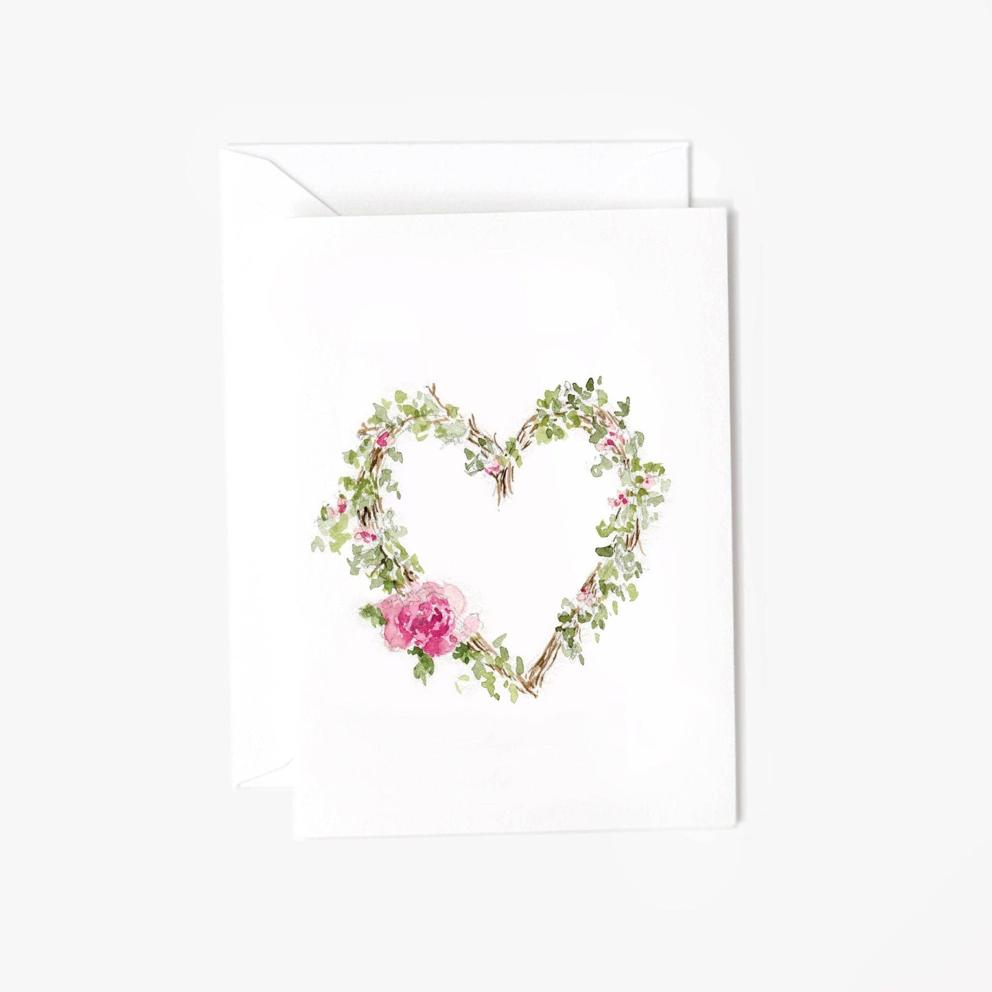 emily lex studio Heart Wreath Mini Notecard