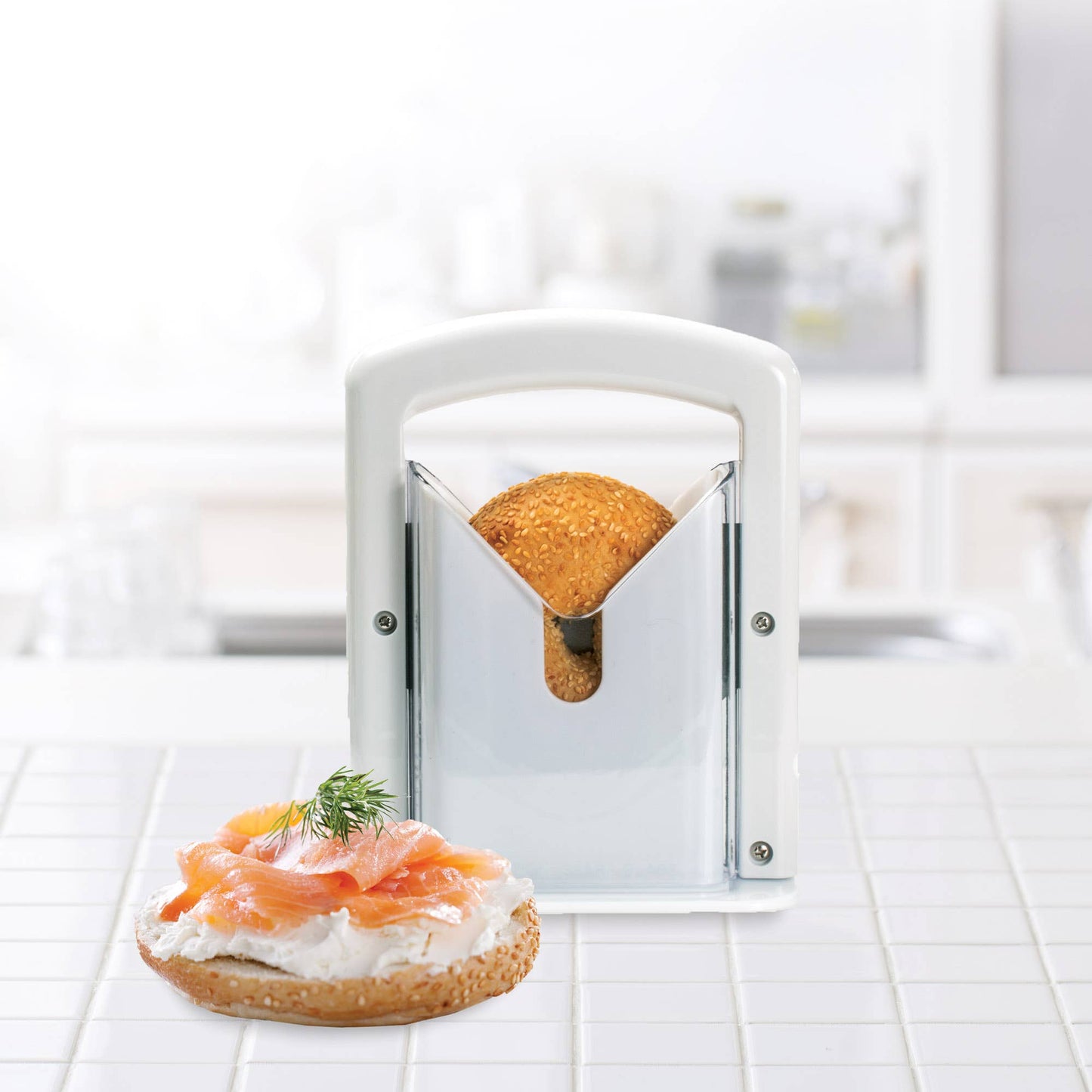 Kitch Bagel Slicer, Guillotine-Style