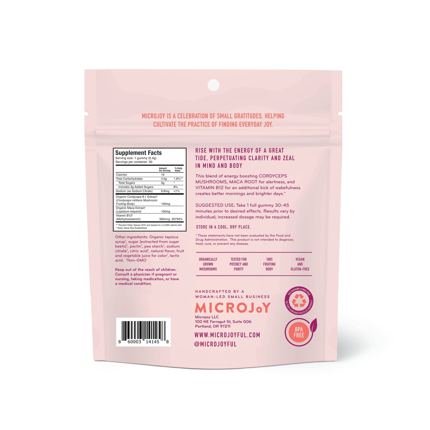 Microjoy Motivate Mushroom Gummies