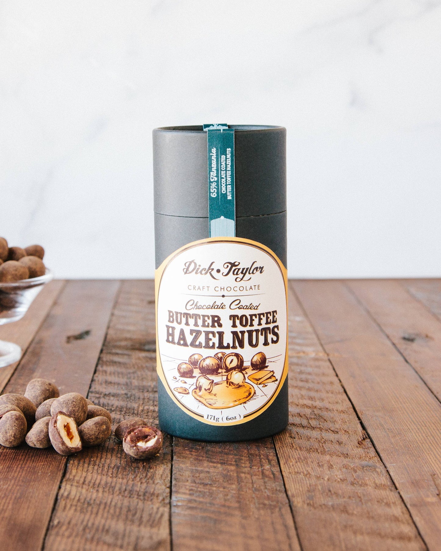 Dick Taylor Craft Chocolate Coated Butter Toffee Hazelnuts