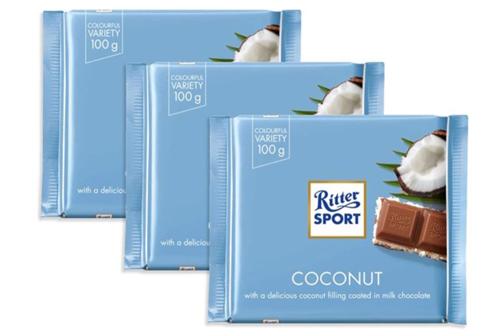 Ritter Sport Kokos / Coconut Bar, 100g