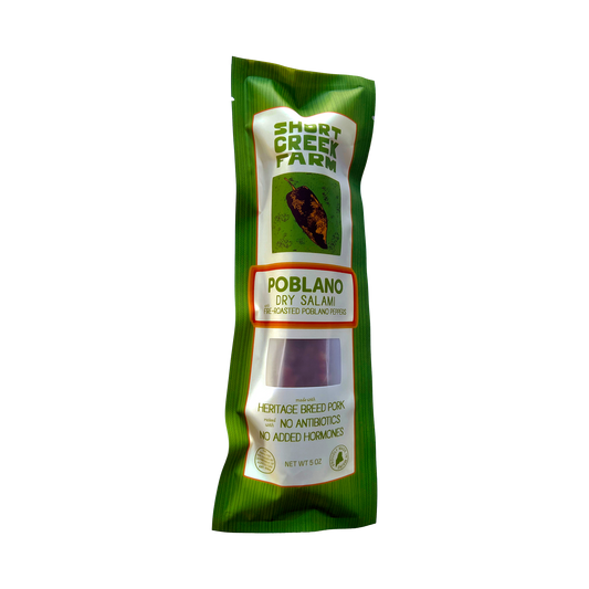 Short Creek Farm Poblano Salami