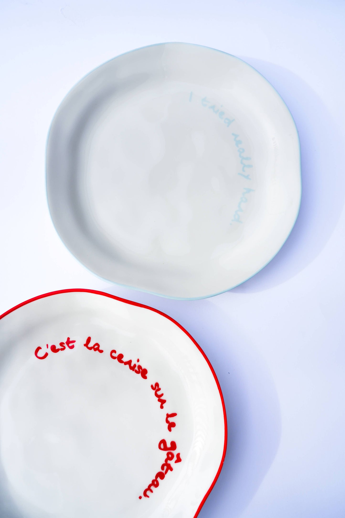 MÆGEN Statement Plate - 'C'est la cerise sur le gateau'