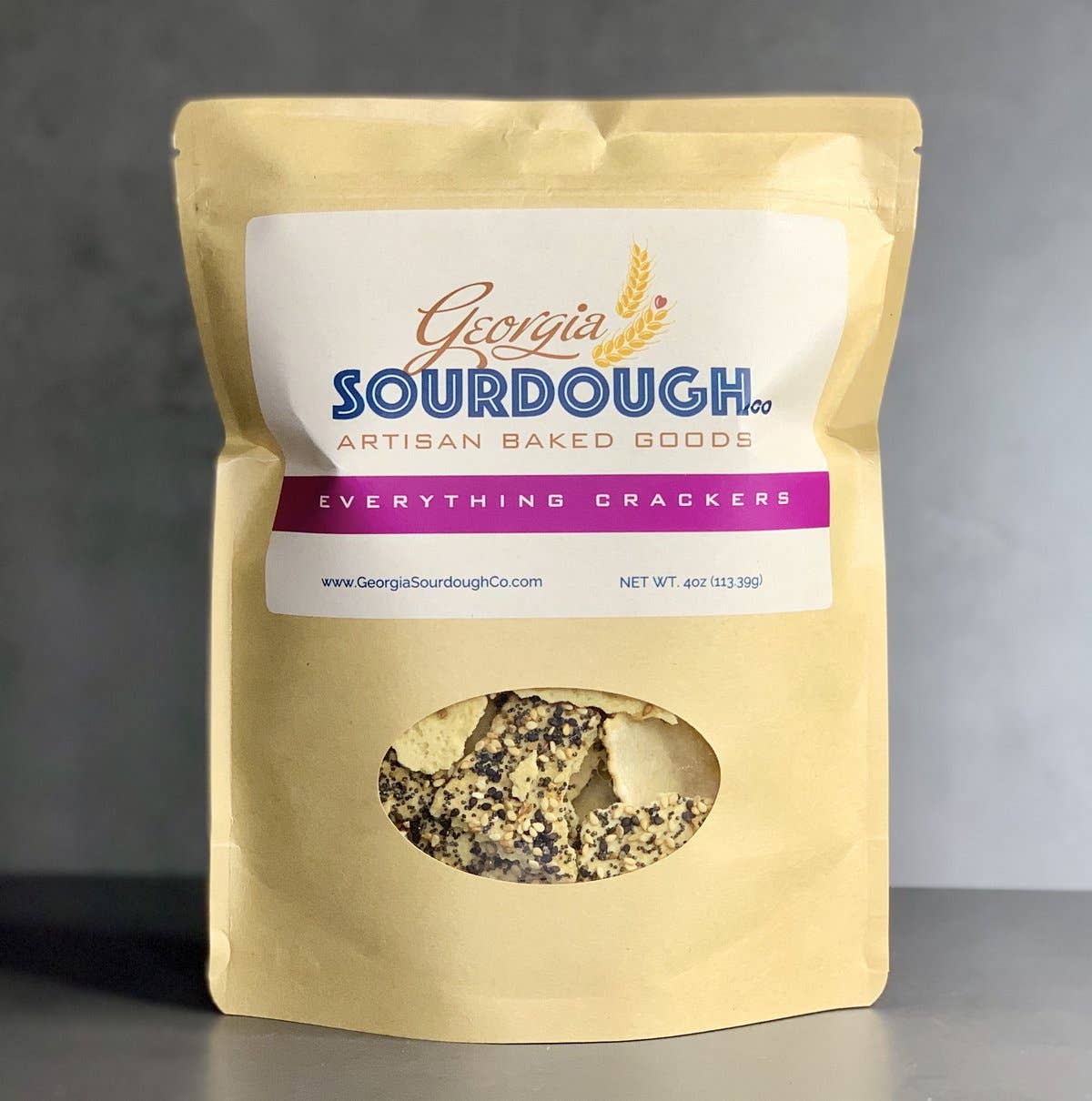 Georgia Sourdough Everything Crackers, 6oz